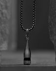 Wine Bottle Pendant with Jared Chain – Black Mamba