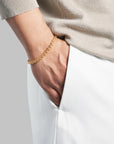 Men's 4-Way Spiga Bracelet | 18K Premium Gold-Plated