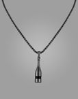 Wine Bottle Pendant with Jared Chain – Black Mamba