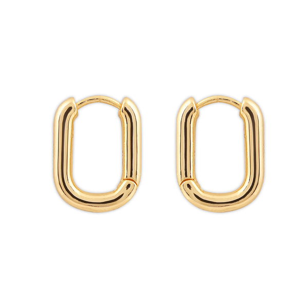Women's Niko Hoops | 18K Gold-Plated