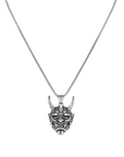 Silver Devil Pendant with Jared Chain