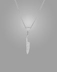 Iced Out Knife Pendant with 22" chain
