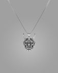 Silver Devil Pendant with Jared Chain