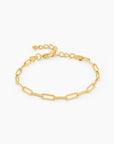 Men's Paperlink Bracelet | 18k Real Gold Plated