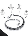 #Rhodium color Lobster Lock