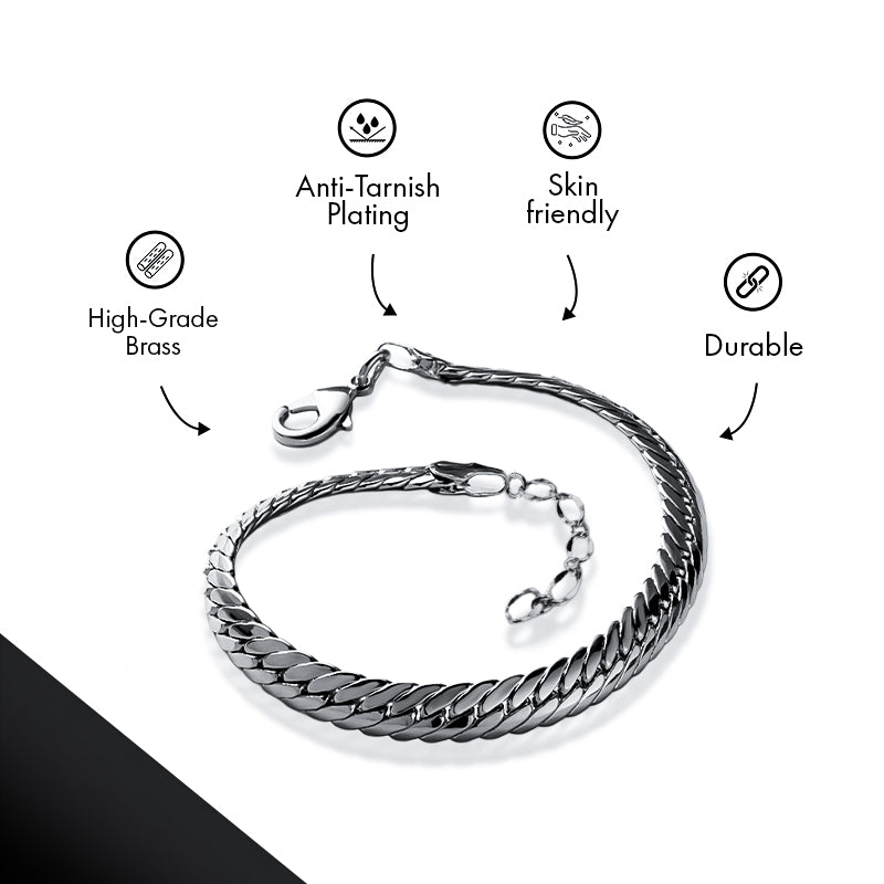 #Rhodium color Lobster Lock