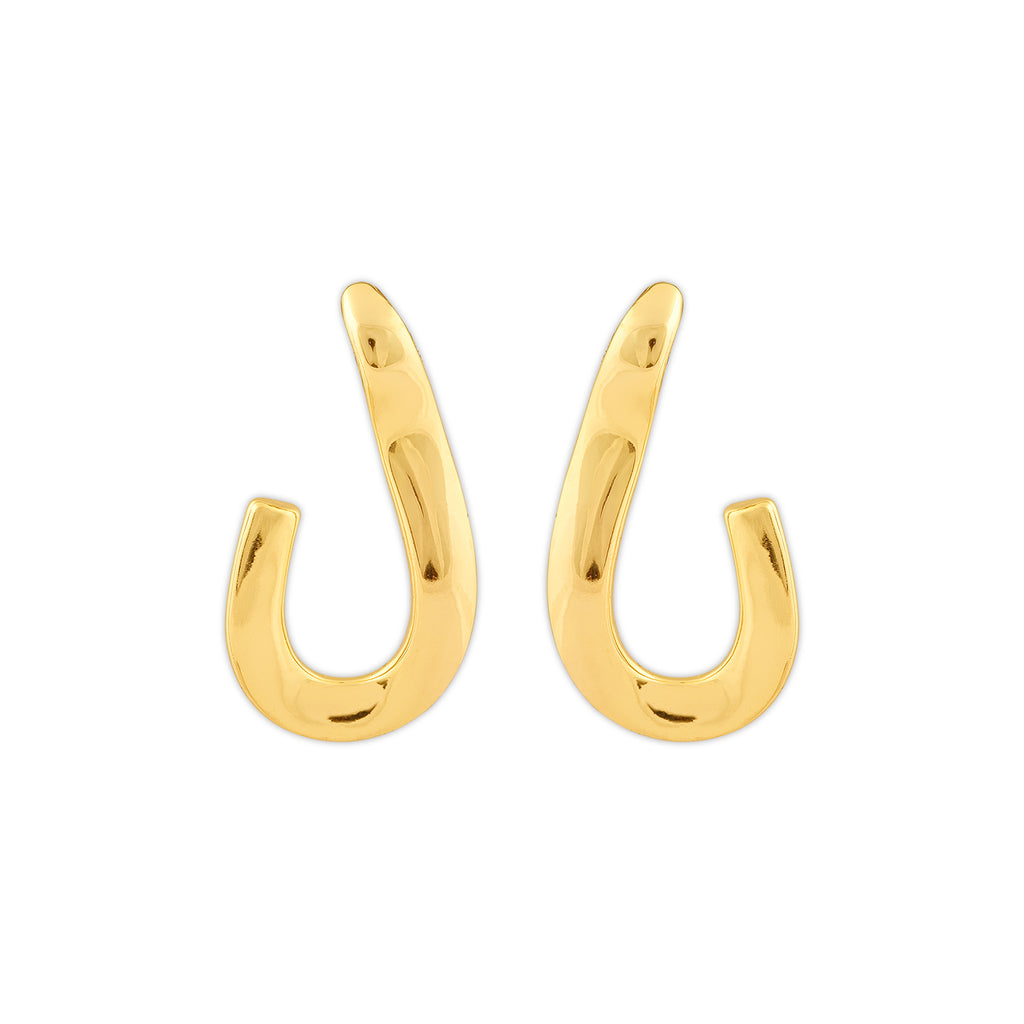 Women's Pave Hoops | 18K Gold-Plated