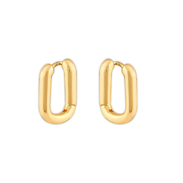 Women's Niko Hoops | 18K Gold-Plated