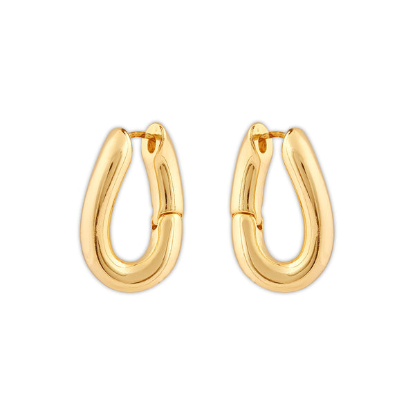 Women's Sage Hoops | 18K Gold-Plated