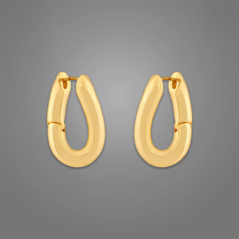 Women's Sage Hoops | 18K Gold-Plated