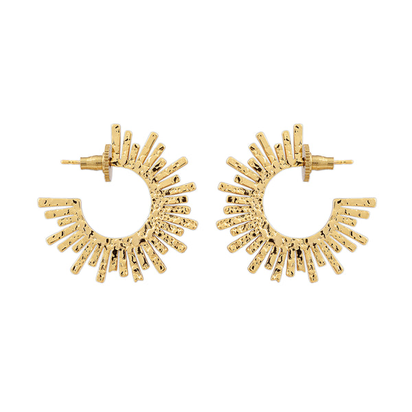 Women's Kaya Hoops | 18K Gold-Plated