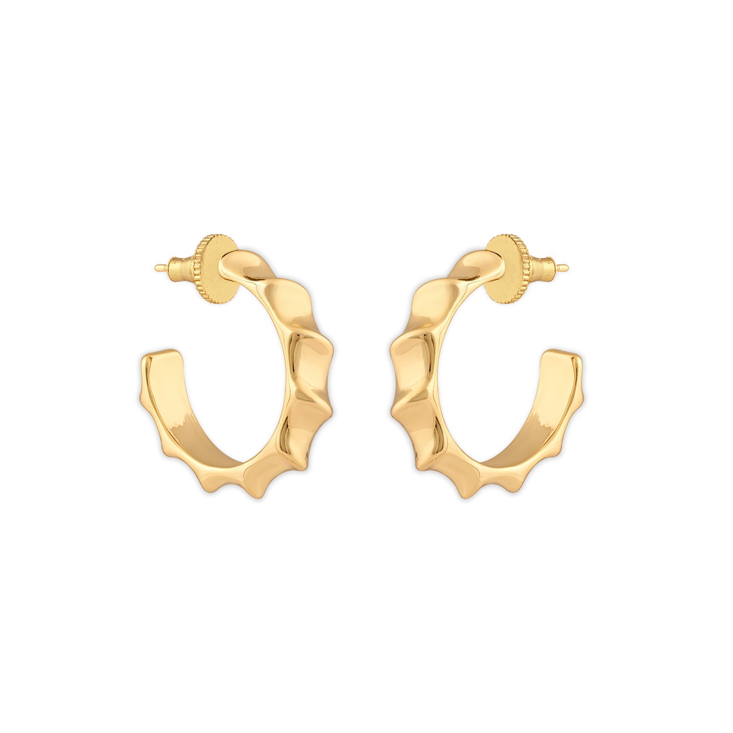 Women's Mana Hoops | 18K Gold-Plated