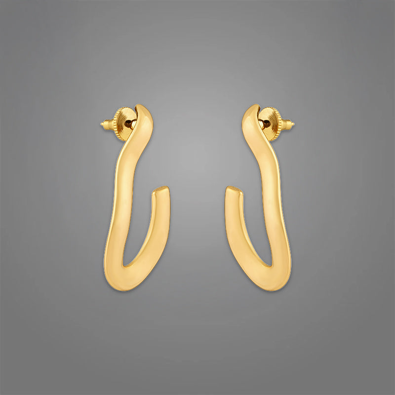 Pavé Hoops | 18K Gold-Plated