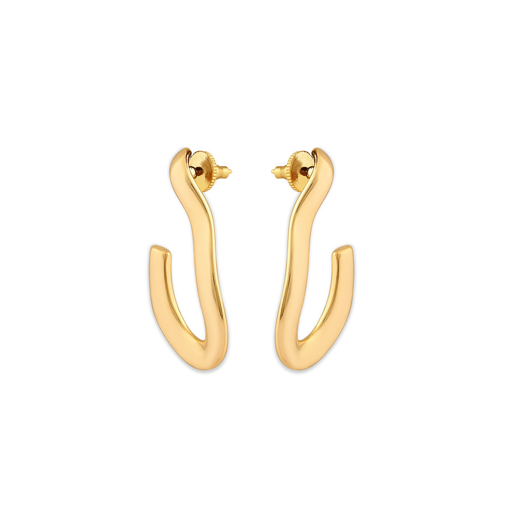 Women's Pave Hoops | 18K Gold-Plated