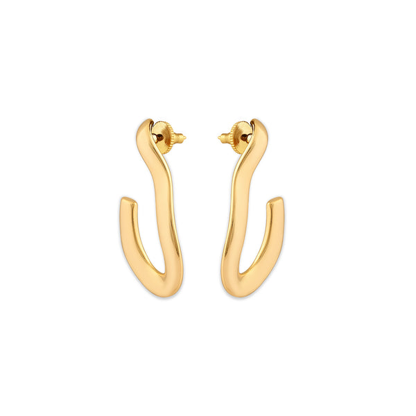 Women's Pave Hoops | 18K Gold-Plated