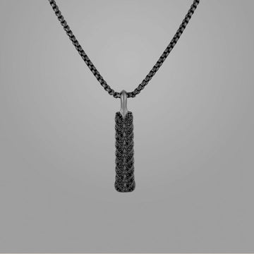 Black Mamba Iced Out zaner Pendant with 22" jared chain