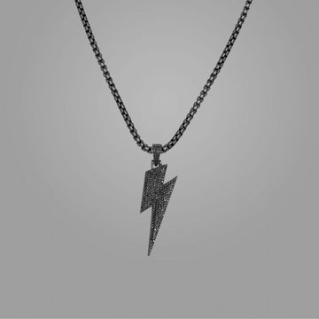 Iced Out Thunder Pendant with 22" chain