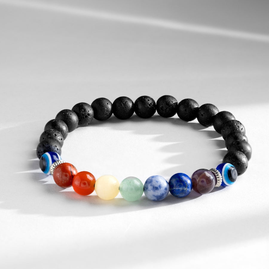 7 Chakra Natural Stone Bracelet