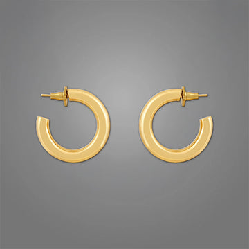 Tube Hoops | 18K Gold-Plated