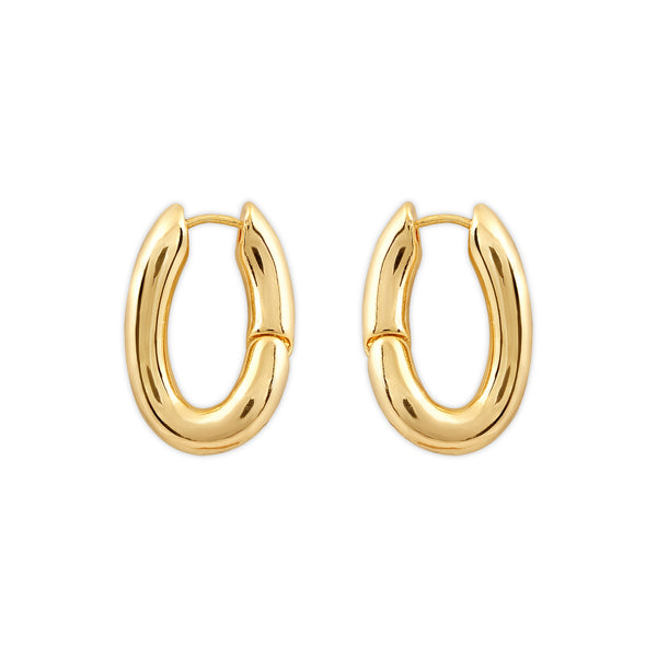 Women's Sage Hoops | 18K Gold-Plated