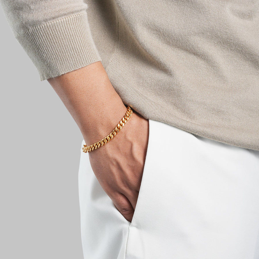 Men's Alpha Bracelet | 18K Real Gold-Plated