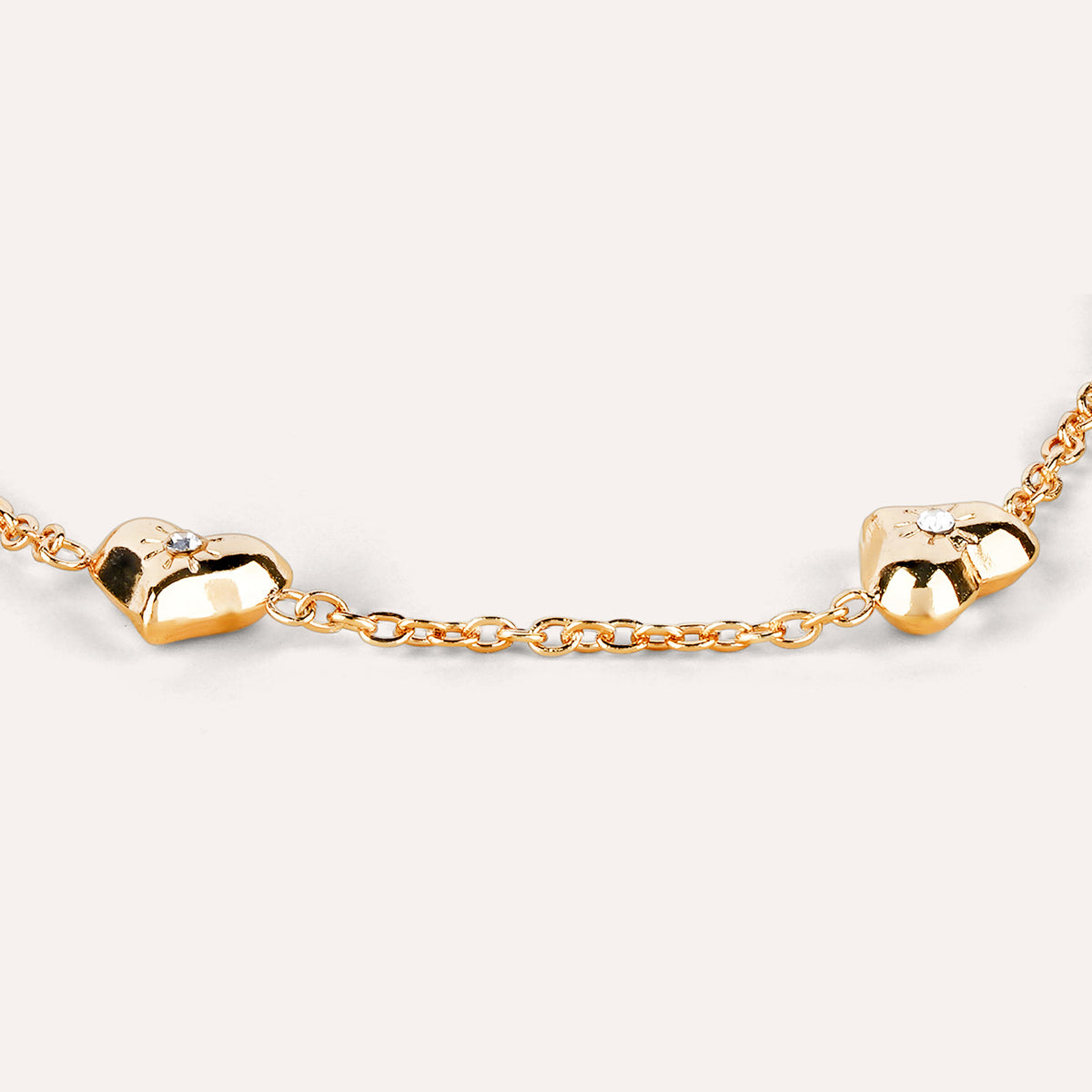 Amore Bracelet | Heart Station Gold-Tone Chain