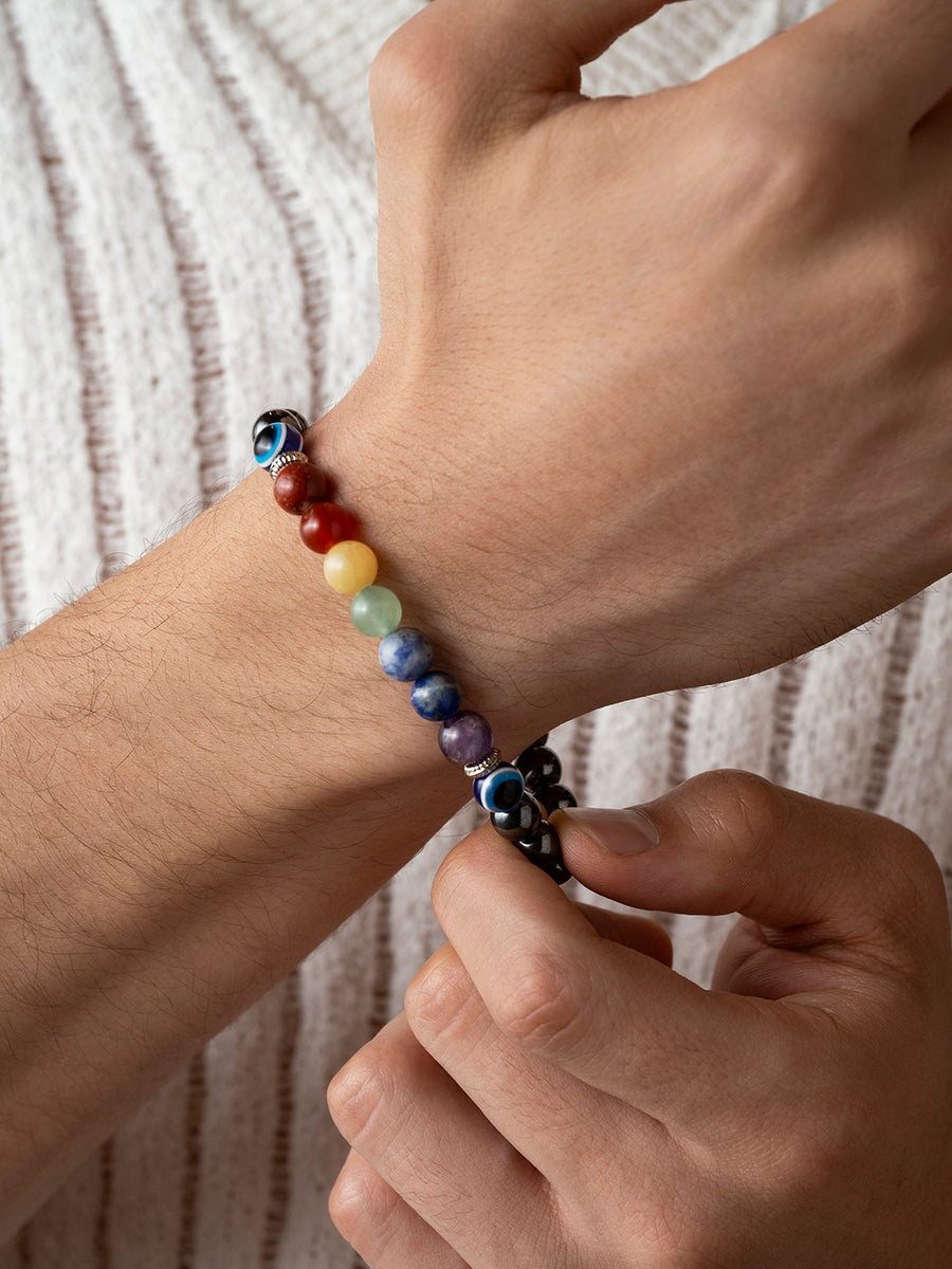 7 Chakra Natural Stone Bracelet