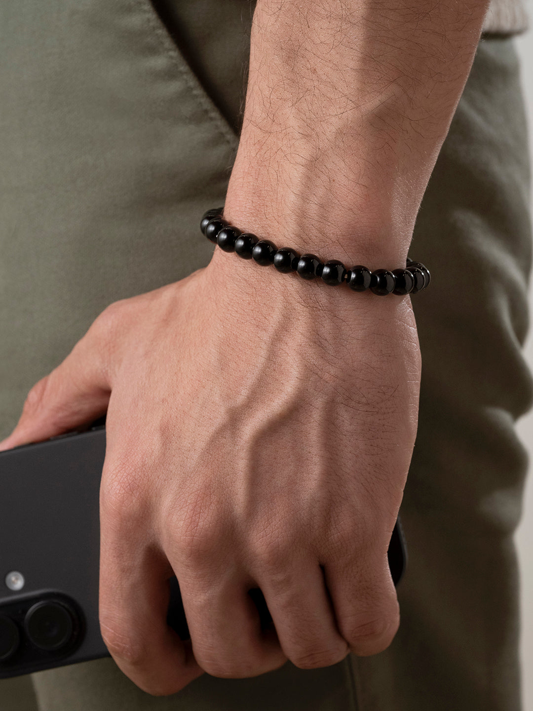 Black Obsidian Natural Stone Bracelet