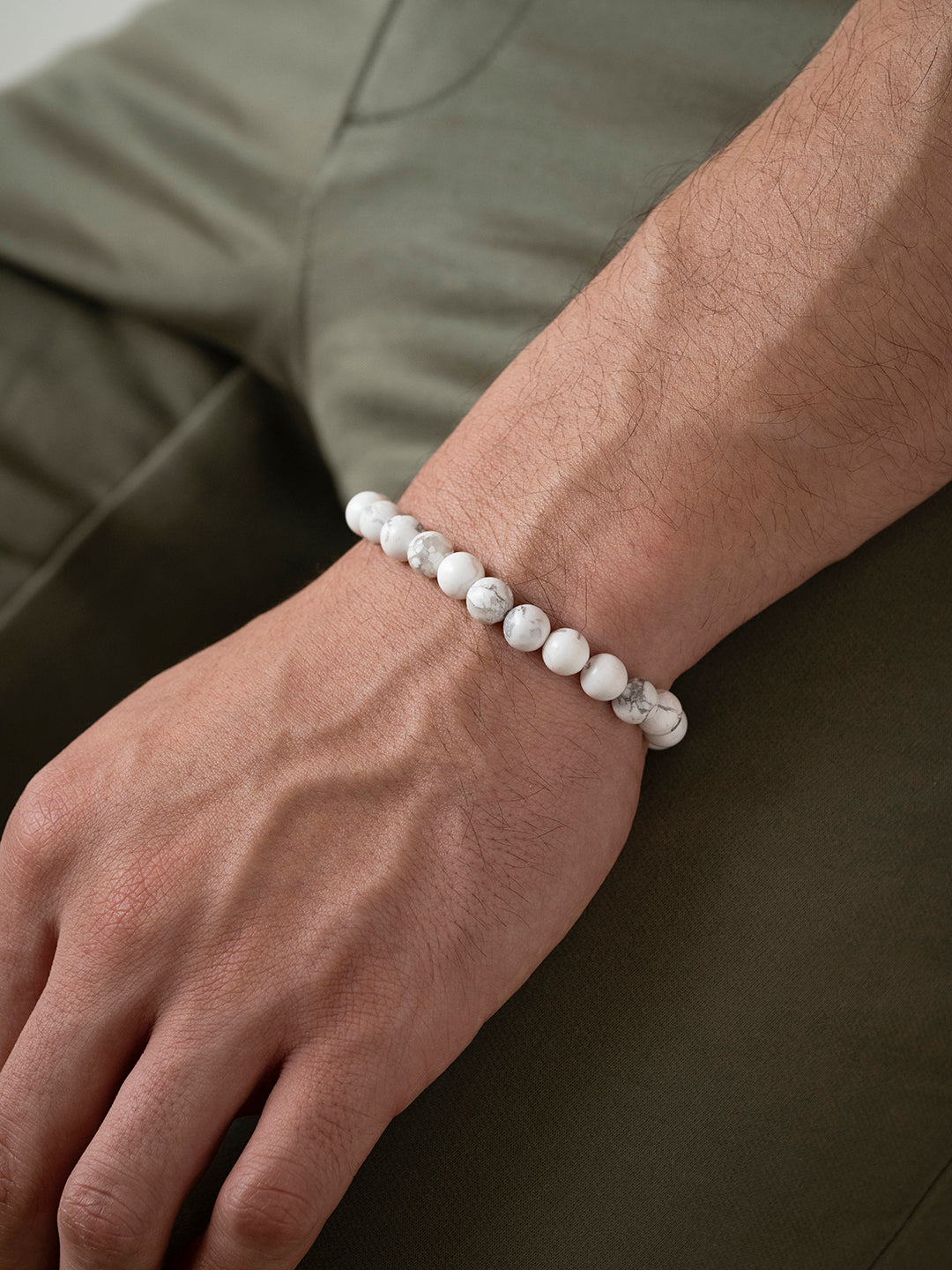 Howlite Natural Stone Bracelet – Tranquility, Balance & Mindfulness