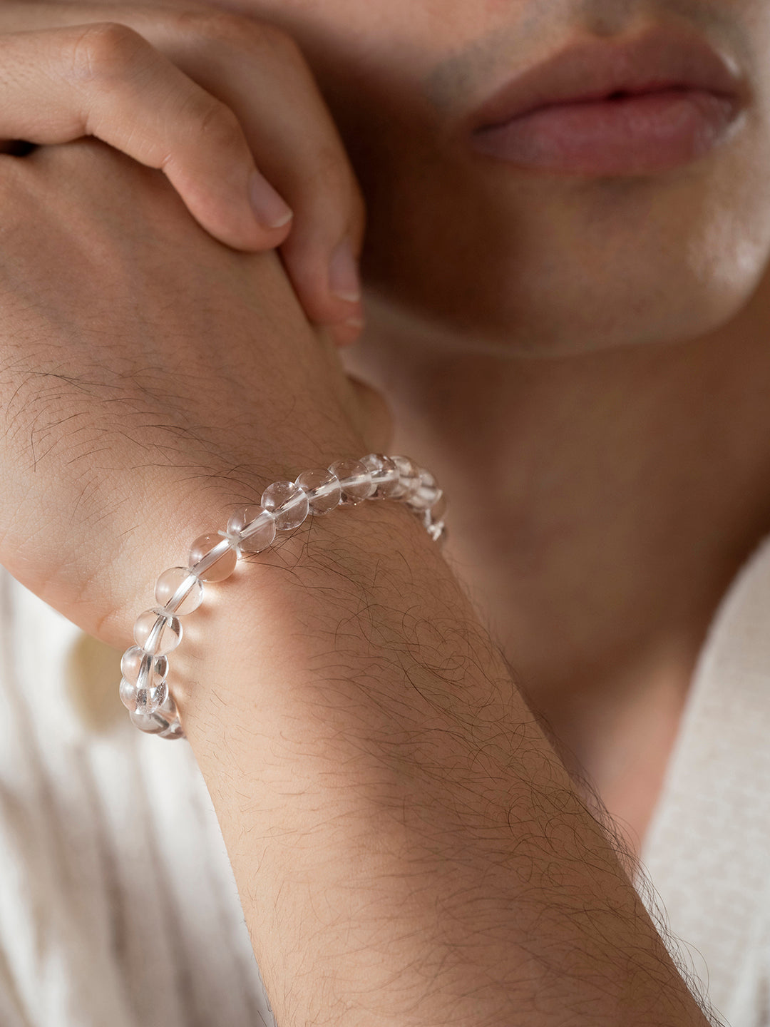 Clear Quartz Natural Stone Bracelet – Amplify Energy & Clarity