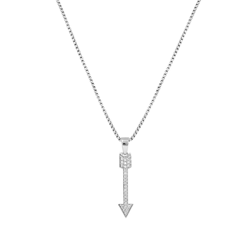 Iced Out arrow Pendant with 22" chain