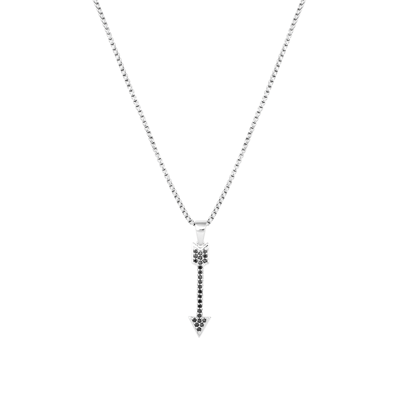 Iced Out arrow Pendant with 22" chain