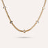 Cobalt Chain Necklace | Square Stone Herringbone