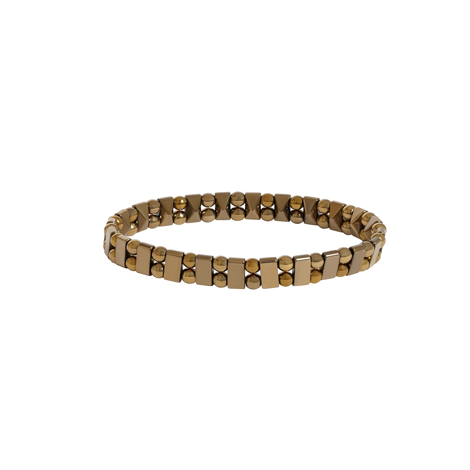 Golden Hematite Beat Bracelet