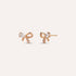 Dolce Studs | Pave Bow Rose Gold-Tone Earrings