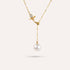 Dorato Pendant Necklace | Flower and Pearl Bead Drop