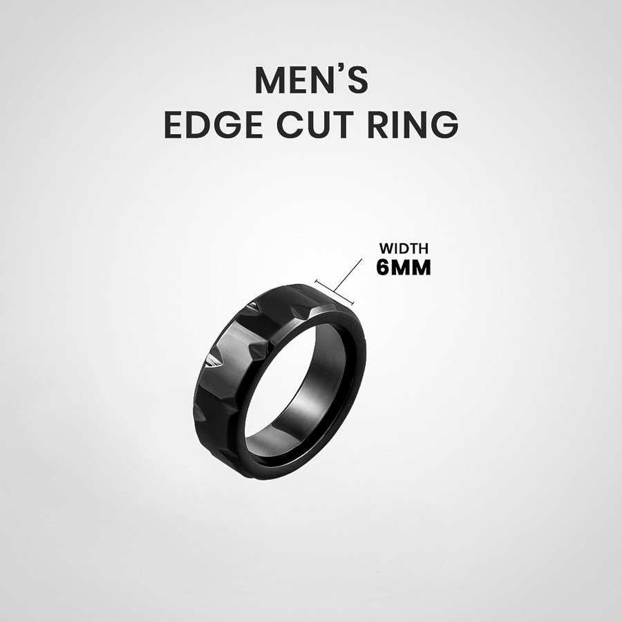 Men's Edge cut Ring