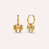 Fiocco Huggies | Bow Hoop Gold-Tone Earrings