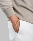 Men's Gear Bracelet | 18K Genuine Gold-Plated