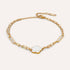 Giglio Bracelet | Flower Paperclip Gold-Tone Chain