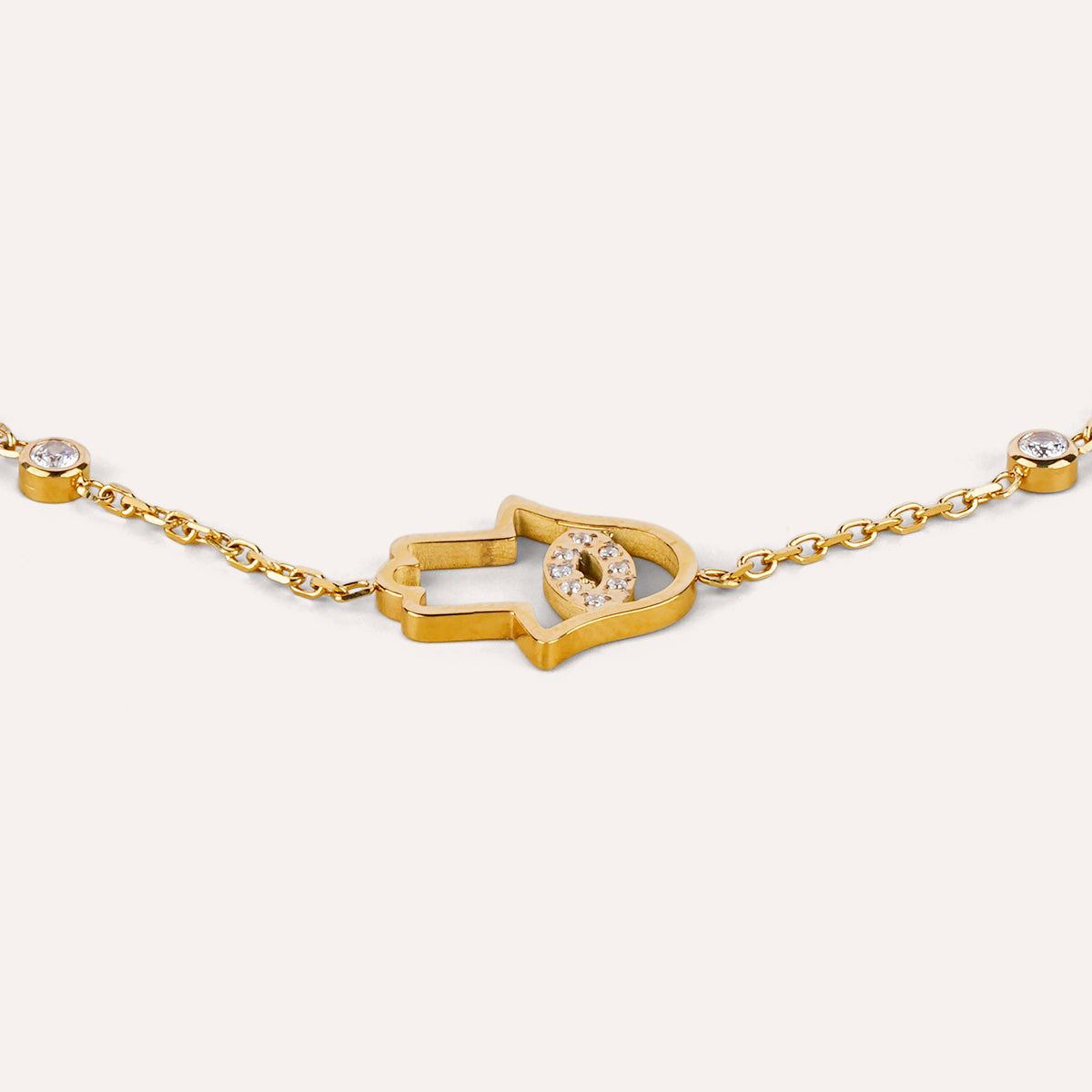 Hamsa Bracelet | Charm Gold-Tone Chain