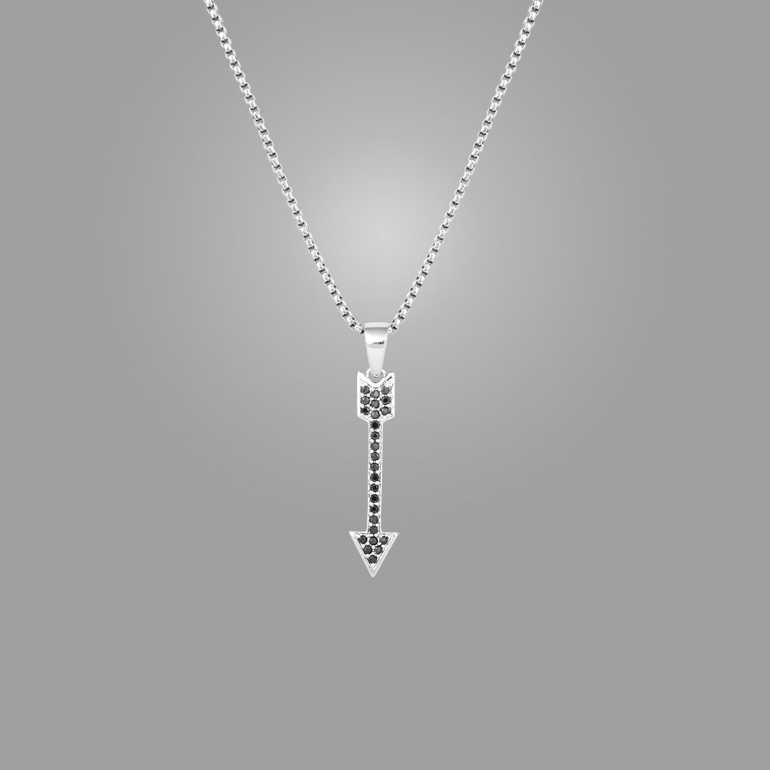 Iced Out arrow Pendant with 22" chain