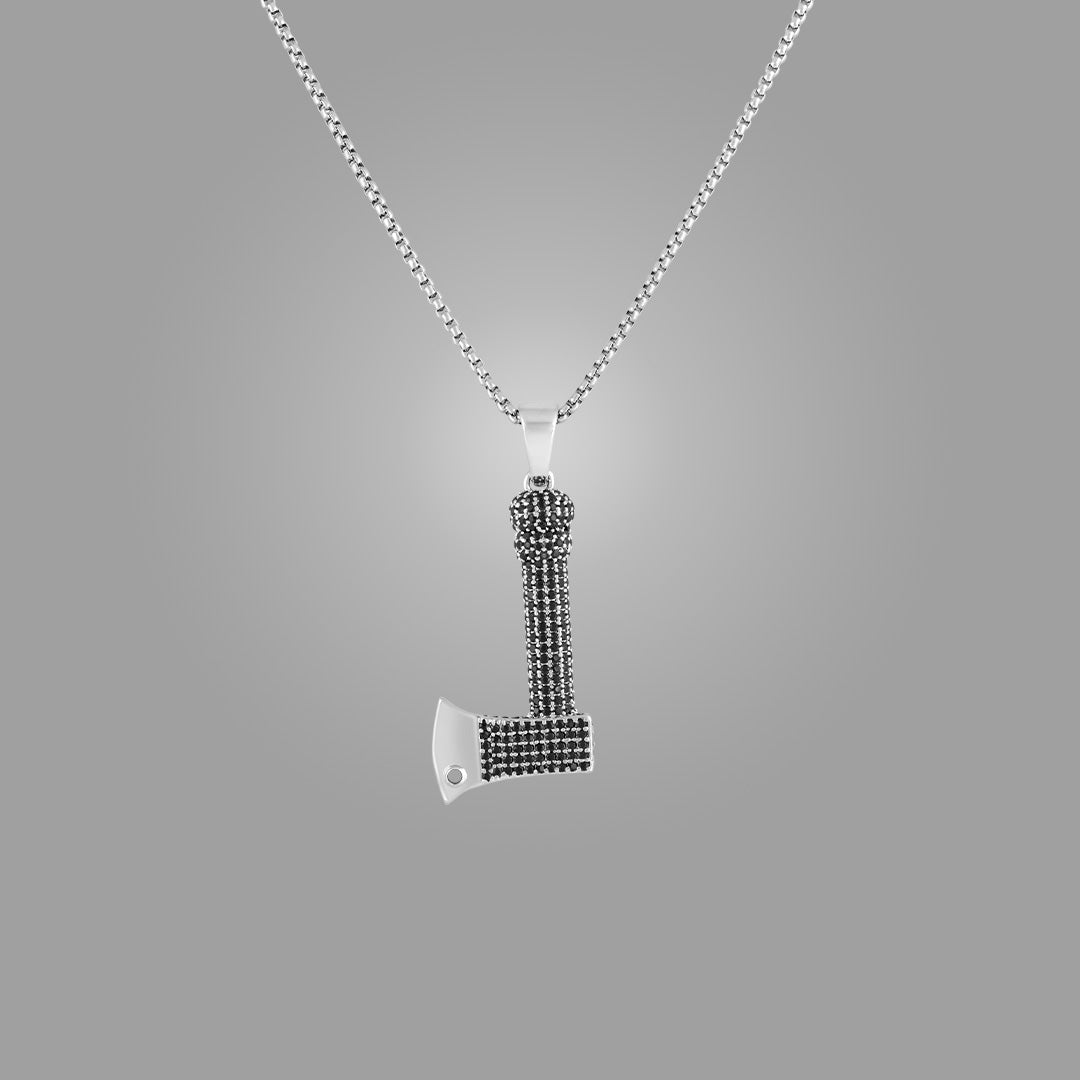 Iced out axe Pendant with 22" jared chain