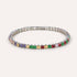 Iride Tennis Bracelet | Rainbow Stone Gold-Tone