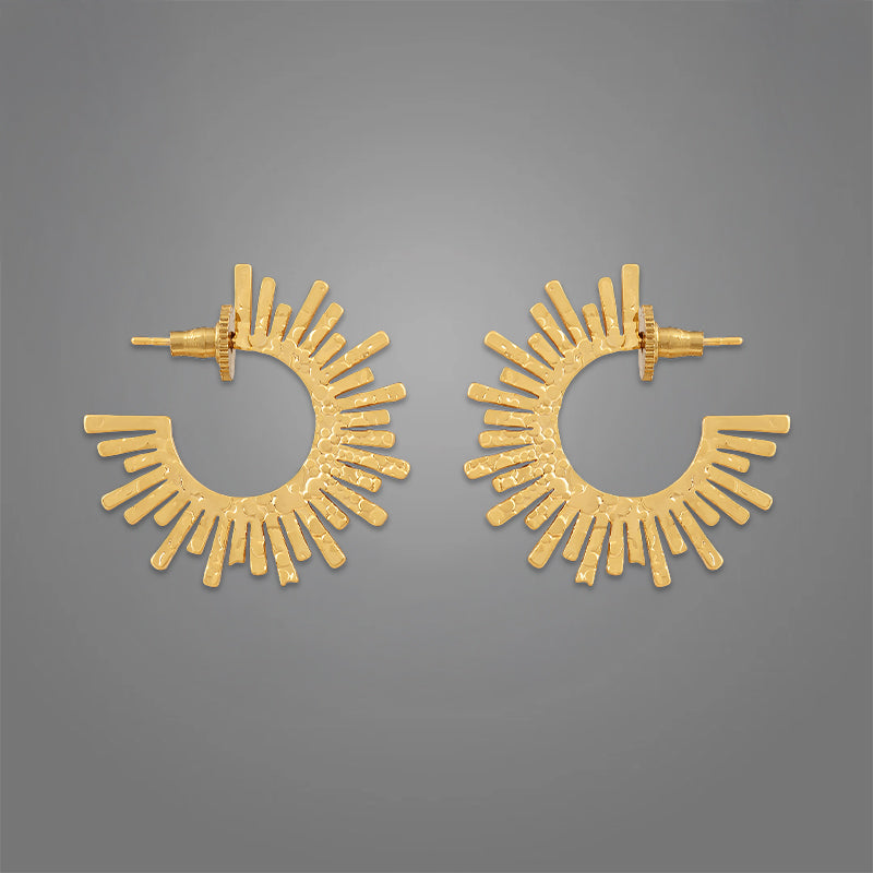 Women's Kaya Hoops | 18K Gold-Plated