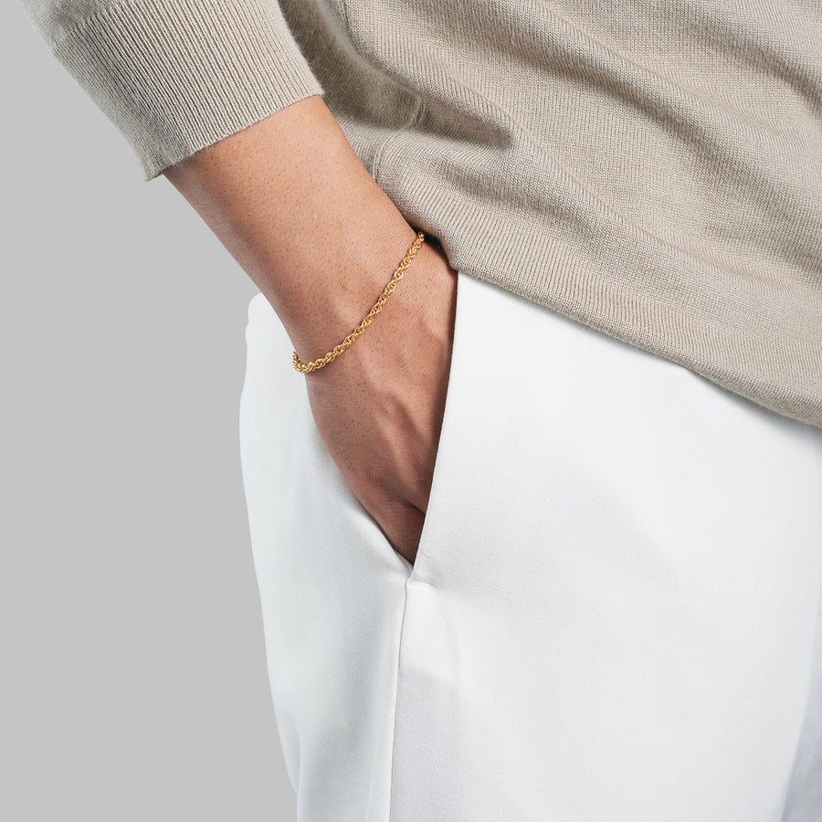 Men's Knot Bracelet | 18K Genuine Gold-Plated