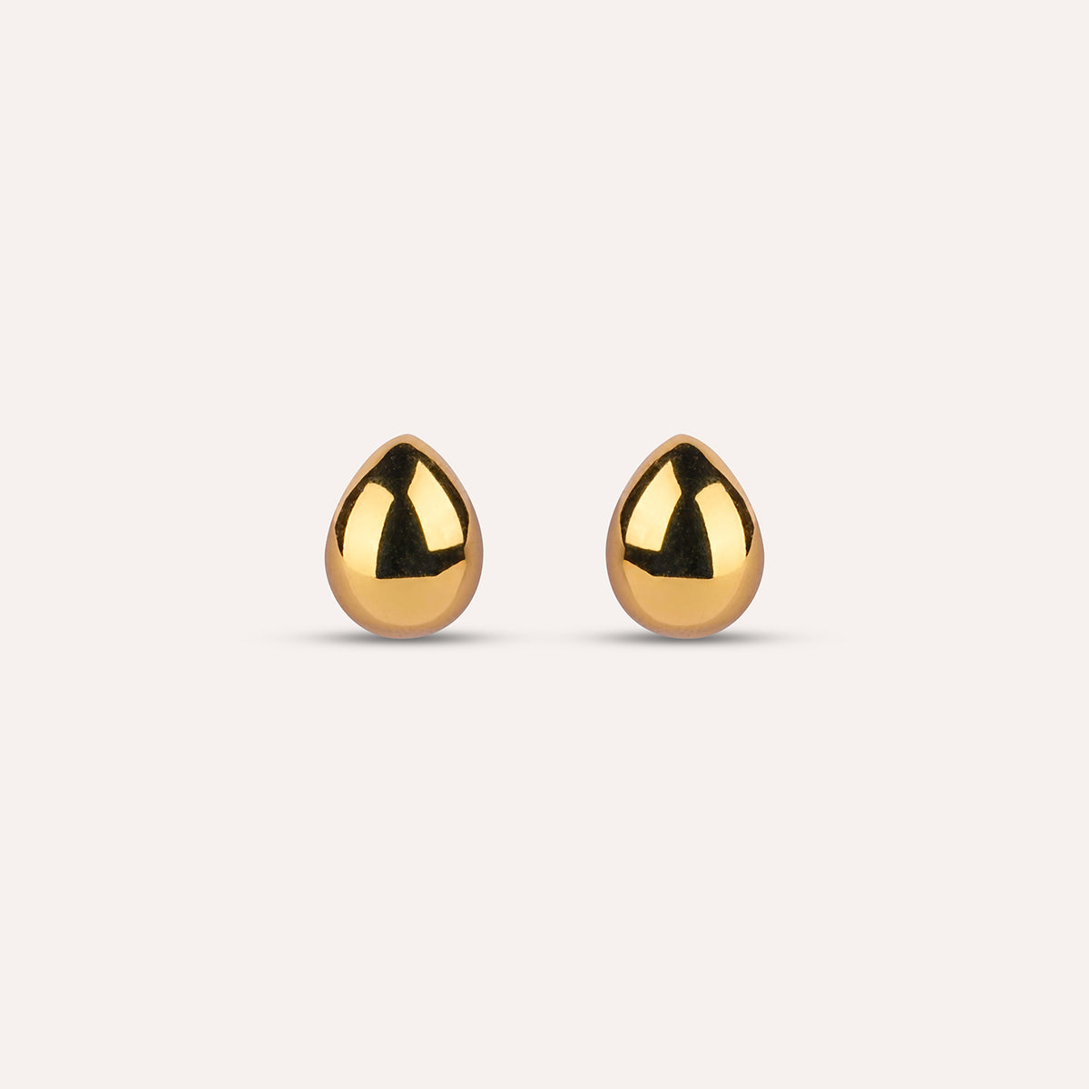 Lacrima Studs | Teardrop Gold-Tone Earrings