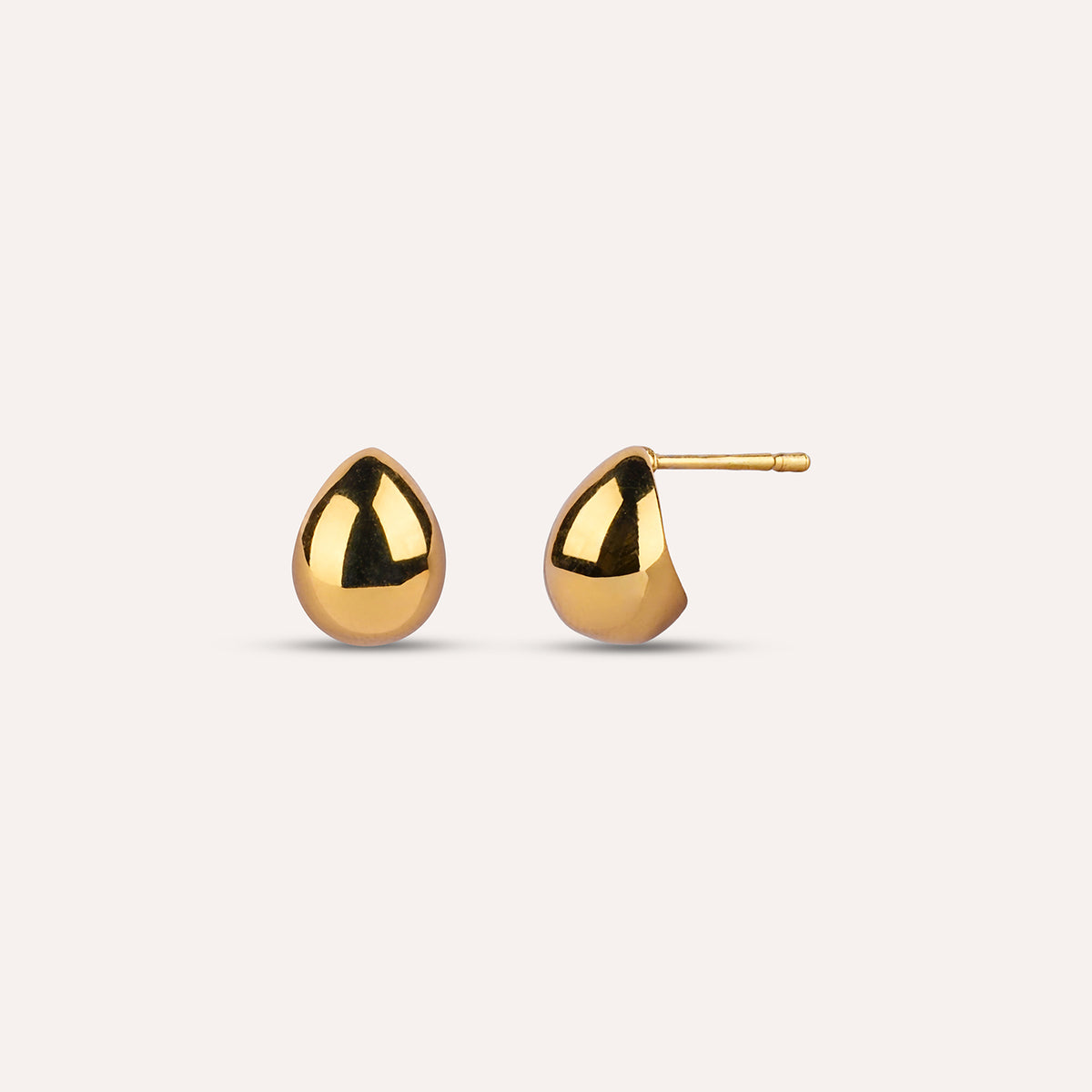 Lacrima Studs | Teardrop Gold-Tone Earrings