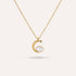 Lunara Pendant Necklace | Moon and Star Gold-Tone