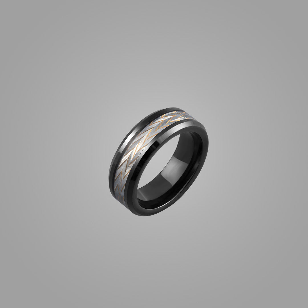 Men's Silver Lining Ring | Modern Stainless Steel Jewelry for Men ...